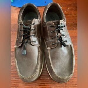 Orthofeet Brown Leather Oxfords